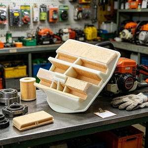Filtre à air en papier trapézoïdal L&P de remplacement pour taille-haie <span class=keywords><strong>STIHL</strong></span> H445 H450, pièce moteur - Product Image 4