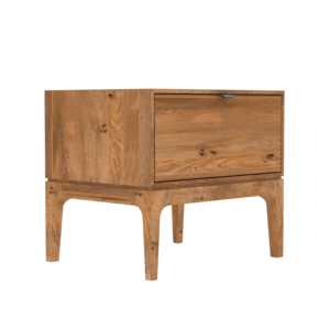 Modern Classic Solid <b>Wood</b> Single Drawer Nightstand Natural Style <b>Bedside</b> <b>Cabinet</b> for Hotel Home Bedroom Living Room Furniture - Product Image 1