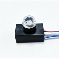SanJin Interrupteur à capteur de lumière photocellule étanche IP44 10A 110-240VAC avec contrôle crépusculaire pour éclairage extérieur montable au plafond/mur