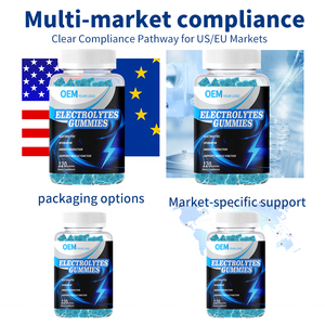 Gomitas de Electrolitos Sin Azúcar de Marca Privada OEM, Suplemento Pre-Entrenamiento, Cumple con las Normas de EE. UU./UE, Apto para Veganos - Product Image 3