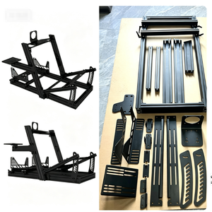 โครงอะลูมิเนียม DIY สำหรับซิมเรซซิ่ง 4080  แบบประกอบเองได้  รองรับอุปกรณ์เสริมสำหรับการแข่งรถทุกชนิด  ไม่ต้องเจาะ  โครงเปล่าสำหรับตกแต่ง  ใช้งานร่วมกับอุปกรณ์เสริมจากผู้ผลิตอื่นได้ - Product Image 2