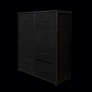 Minimalist Black Metal Dresser 8 Drawer Freestanding Storage <b>Cabinet</b> Bedroom Furniture - Product Image 6