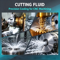 Fluide de coupe industriel concentré, réduit la friction des outils, adapté aux ateliers de découpe de métaux multi-matériaux