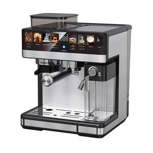 Anbo Machine à expresso en acier inoxydable Machine à café électrique simple et double tir Mousseur à lait intégré 1.8 <span class=keywords><strong>litres</strong></span> amovible - Product Image 4
