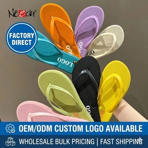Chanclas de PVC para Mujer con Logotipo Personalizado OEM, Venta al por Mayor Directa de Fábrica, Sandalias de Playa de Verano para Mujer, Antideslizantes, al por Mayor - Product Image 1