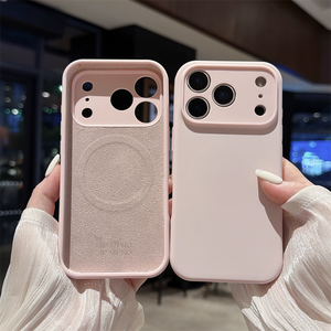 Coque de téléphone magnétique en silicone liquide pour iPhone 18 Pro Max avec protection d'objectif, coque pour iPhone 17 Pro Max lavande - Product Image 2