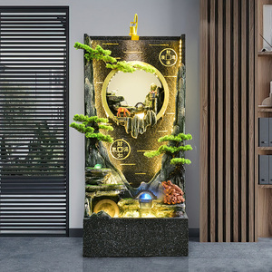 5.1ft xi măng đứng đài phun nước | Mưa và UV bảo vệ, Bền, thời tiết kháng, dễ dàng để lắp ráp, với đèn LED - Product Image 4