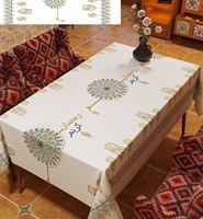 Couverture de table en polyester à motifs floraux taille personnalisée nappe de table à manger élégante protectrice pour le ramadan mariages fêtes banquets non tissé