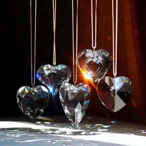 Cristal coração coletor de sol prisma, cristais de pendurar pingente goldenhaitai - Product Image 2