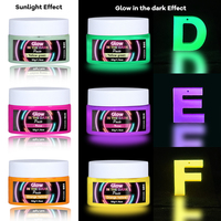 TIMESRUI Pigment liquide fluorescent pour loisirs créatifs, pâte pigmentée phosphorescente, colorant pour résine époxy/UV, pour pigments de cuir