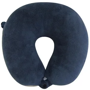 Manufacture Directly New High Quality removable washable travel neck u shape pillow coral fleece winter pillow