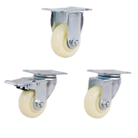 Roulettes pivotantes en nylon pour meubles, design moderne, 2,5, 3, 4, 5 pouces, avec frein, pour usage extérieur