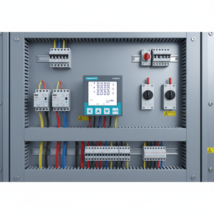 Intelligenter Dreiphasen-Energiezähler Multifunktionaler Einbau-LCD-Anzeige kWh-Zähler - Product Image 1