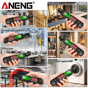 Sonometre numérique portable ANENG GN102, sonomètre audio, mesure du niveau sonore ambiant 30-130dB, sonomètre anti-vent, mesure du niveau en décibels - Product Image 4