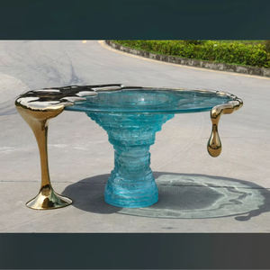 Jingyue Tùy Chỉnh Nhựa Trong Suốt Đồ Nội Thất Sang Trọng Hiện Đại Nhân Tạo Tuyệt Đẹp Thanh Lịch Bảng Thanh Trang Trí Handmade Điêu Khắc - Product Image 1