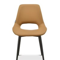 Chaises de salle à manger en acier inoxydable et cuir, style minimaliste moderne de luxe, pour salle à manger, restaurant