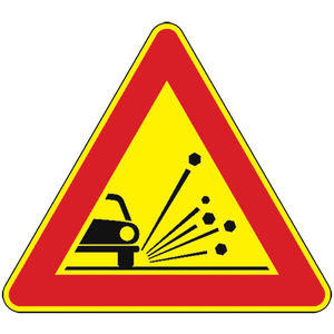 รูปที่90ซม. 390 'วัสดุไม่เสถียรบนถนน' ผลิตภัณฑ์เครื่องมือเปิดป้ายสถานที่ก่อสร้าง - Product Image 1