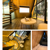 Maison préfabriquée Tiny House Villa, structure en acier léger, chambre, salle de bain, cuisine, design moderne, écologique, solution clé en main pour les stations balnéaires