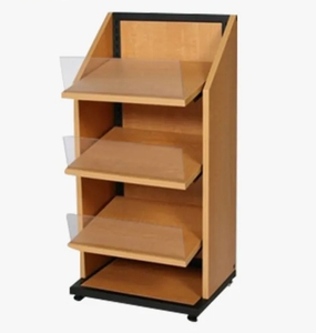 Tùy chỉnh 3-Tier PP hiển thị đứng cho cửa hàng bán lẻ sàn bánh mì bằng gỗ Rack với cắt dịch vụ chế biến - Product Image 2