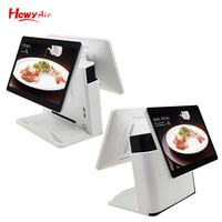 Tablette Android POS 14 "à double écran, écran tactile capacitif, Wifi, port RJ45, caisse enregistreuse