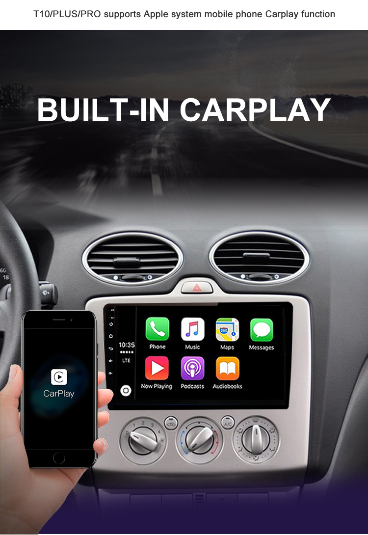 9 Inch Android Car Player For Ford Focus Exi AT 2004 2005 2006 2007 2008 2009 2010 2011 GPS Navigation Radio multimedia