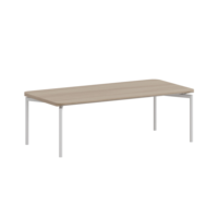 Table Basse de Bureau Moderne 1200x600mm en Panneau de Particules de Mélamine Durable, Pieds Métalliques Écologiques, Table Commerciale Personnalisable