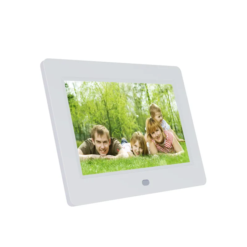 Werkseitige Lieferung 7 Zoll digitaler Foto rahmen HD Wecker Kalender Unterstützung IPS-Panel