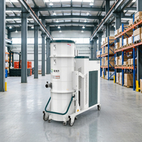 Aspirateur industriel triphasé à soufflage pulsé haute performance, conçu pour les applications à intensité élevée comme le ciment