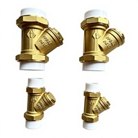 Vanne de filtration en PPR pour radiateur, filtre en Y en cuivre et laiton pour eau