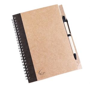 Promotional Custom Spiral Leather Cover A5 Ruled Journals Writing Notebooks Black 80 <b>Sheets</b> for Students - Product Image 3