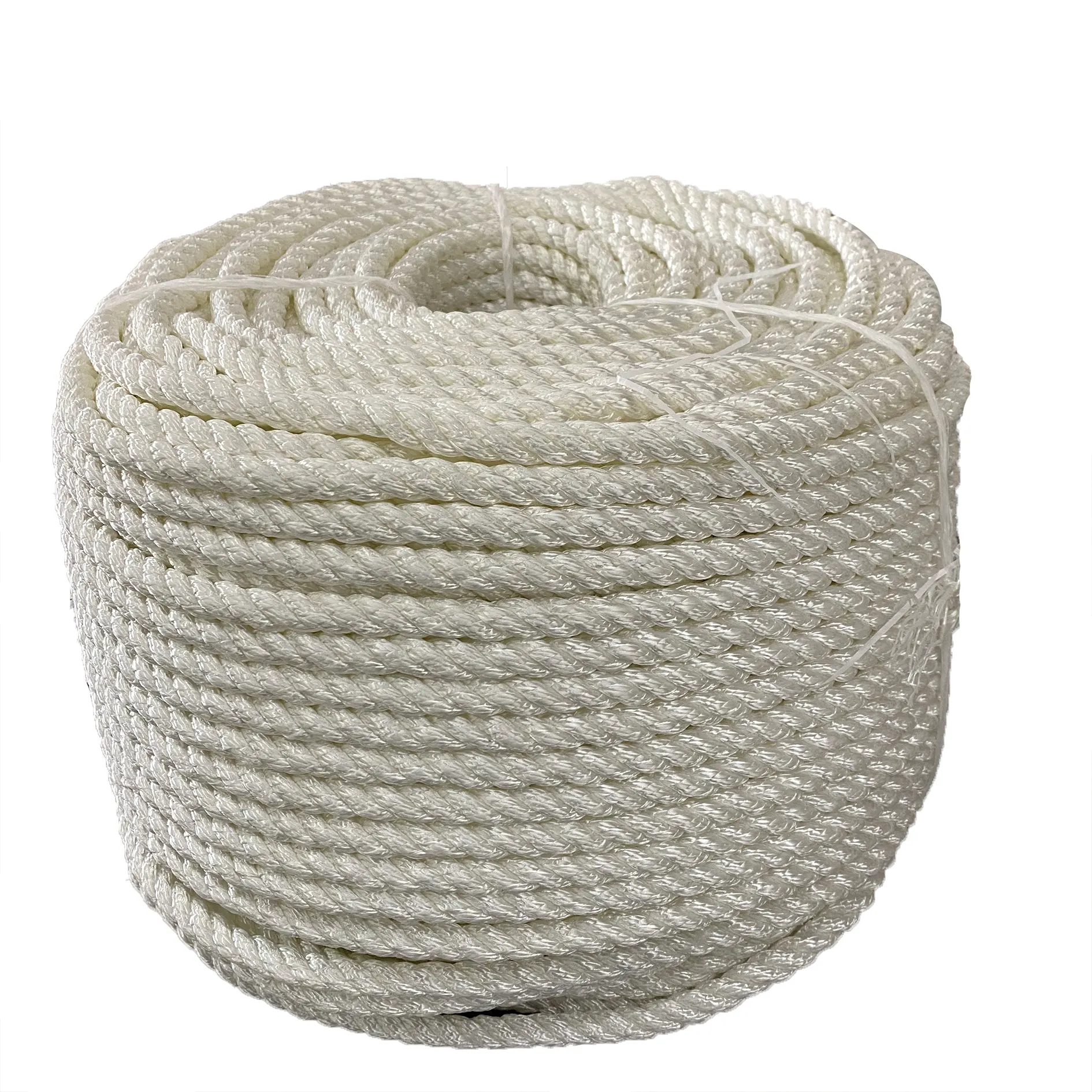 Corde d'amarrage à 3 brins en nylon, de haute qualité, pour ligne d'amarrage, pour bateau, accessoires marins et panneaux renforcés
