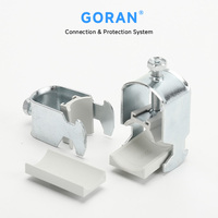 Serre-câble métallique monocouche GORAN série BK, clip de fixation de câblage pour rail de guidage de type C NS3015 pour armoire électrique