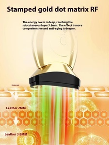2024 חדש להסרת קמטים זהב נקודה מטריצת מכשיר יופי מכשיר להרמת פנים קולגן חלבון כלי למיצוק עור הפנים - Product Image 3