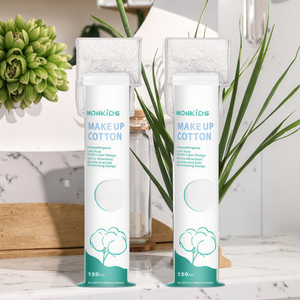 OEM/ODM Outil démaquillant 3 couches en coton doux de marque KF Étiquette personnalisée Tampons de nettoyage pour Nail Art Tampons d'essuyage cosmétique Tampons faciaux - Product Image 3