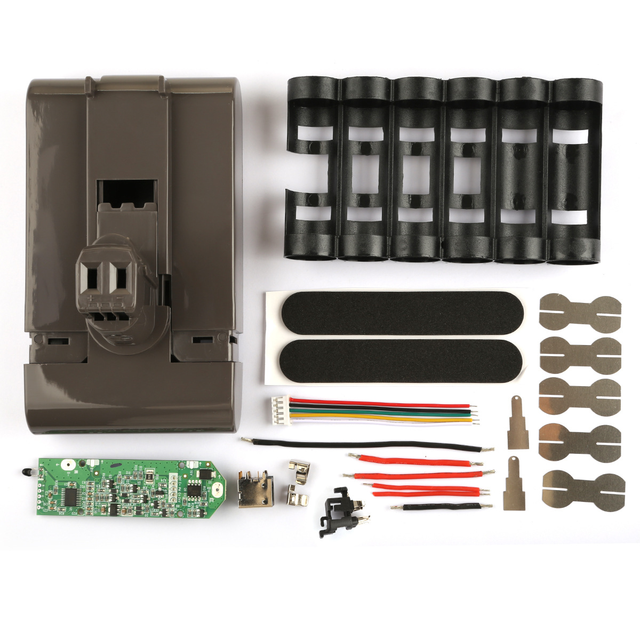 Battery Case Plastic Shell and BMS Replacement for DYS 22.2V DC31 18650 Vacuum Cleaner Battery