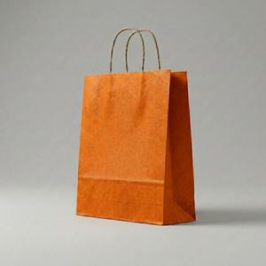 Premium Imported <b>White</b> Kraft Paper Carry <b>Bags</b> Eco Friendly Style - Product Image 1