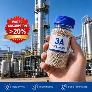 Tamis moléculaire hydrophile 3A à haute capacité <span class=keywords><strong>d</strong></span>'adsorption <span class=keywords><strong>d</strong></span>'eau, billes de zéolite régénérables pour la <span class=keywords><strong>d</strong></span>éshydratation de l'éthanol - Product Image 2