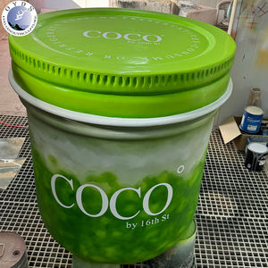 Sculpture de tasse à café géante <span class=keywords><strong>en</strong></span> fibre de verre pour extérieur (OEM/ODM) - Taille, <span class=keywords><strong>couleur</strong></span> et logo personnalisables pour parcs d'attractions, événements et espaces publics - Product Image 4