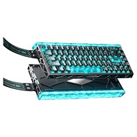 Teclado para Juegos AULA HERO68 XS de 68 Teclas, Interruptor Magnético Trimodal, Frecuencia de Sondeo de 8000 Hz, Batería de 6000 mAh, Retroiluminación RGB Programable