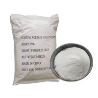 Acétate de sodium anhydre de qualité industrielle, pureté 99 %, régulateur de pH pour l'eau industrielle, prix compétitif, fourni par l'usine chinoise, CAS N° 127-09-3