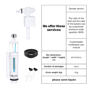 JIELIN Kit de Reparación de <span class=keywords><strong>Cisterna</strong></span> de <span class=keywords><strong>Inodoro</strong></span> Moderno, Válvula de Doble Descarga, Válvula de Llenado Lateral, Ahorro de Agua, Ecológico, para Reemplazo de Tanque - Product Image 6