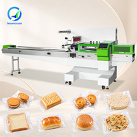 Machine d'emballage horizontale OCEAN pour pain, nouilles fraîches, baozi, gâteaux et pains à burger