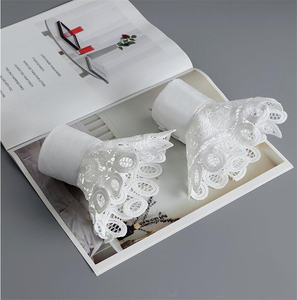 Cuello falso de solapa con soporte coreano para mujer, camisa de medio suéter de imitación bordada, collares desmontables, 2017 - Product Image 4