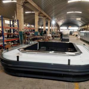 Comptoir d'affichage réfrigéré de taille personnalisée refroidisseur ouvert équipements de réfrigération à température unique pour <span class=keywords><strong>boucherie</strong></span> et <span class=keywords><strong>boucherie</strong></span> - Product Image 3