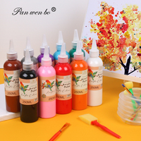 Peinture acrylique professionnelle non toxique Panwenbo 10 couleurs pour artistes, 250 ml/8,45 oz, pour la peinture
