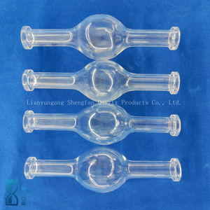 مخصصة عالية الأداء الزجاج تهب البولندية الكوارتز أداة شفافة الكرة واحدة أنبوب التجفيف - Product Image 5