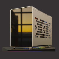 Usine personnalisée CNC bricolage Installation aluminium boîtier PC alliage ITX Mini boîtier d'ordinateur pour les jeux, le bureau, un usage domestique B6