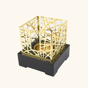Set Bruciatore di Incenso in Legno e Pelle Certificato SABER, Cofanetto Tradizionale per Bakhoor per Arredamento di Majlis e Hotel - Product Image 3
