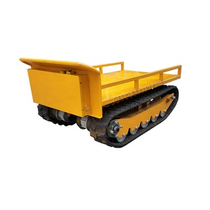 Landbouwmachines Maximaal draagvermogen 2000 kg Op afstand bestuurbare vlakke transportwagen Elektrische start Rubberbanden transportwagen - Product Image 1