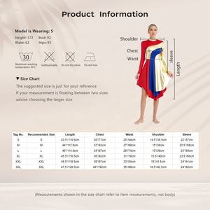 Ropa de baile de entrenamiento de pasantía contemporánea para mujer, Ropa de baile de escenario, vestidos de baile de adoración litúrgica - Product Image 6